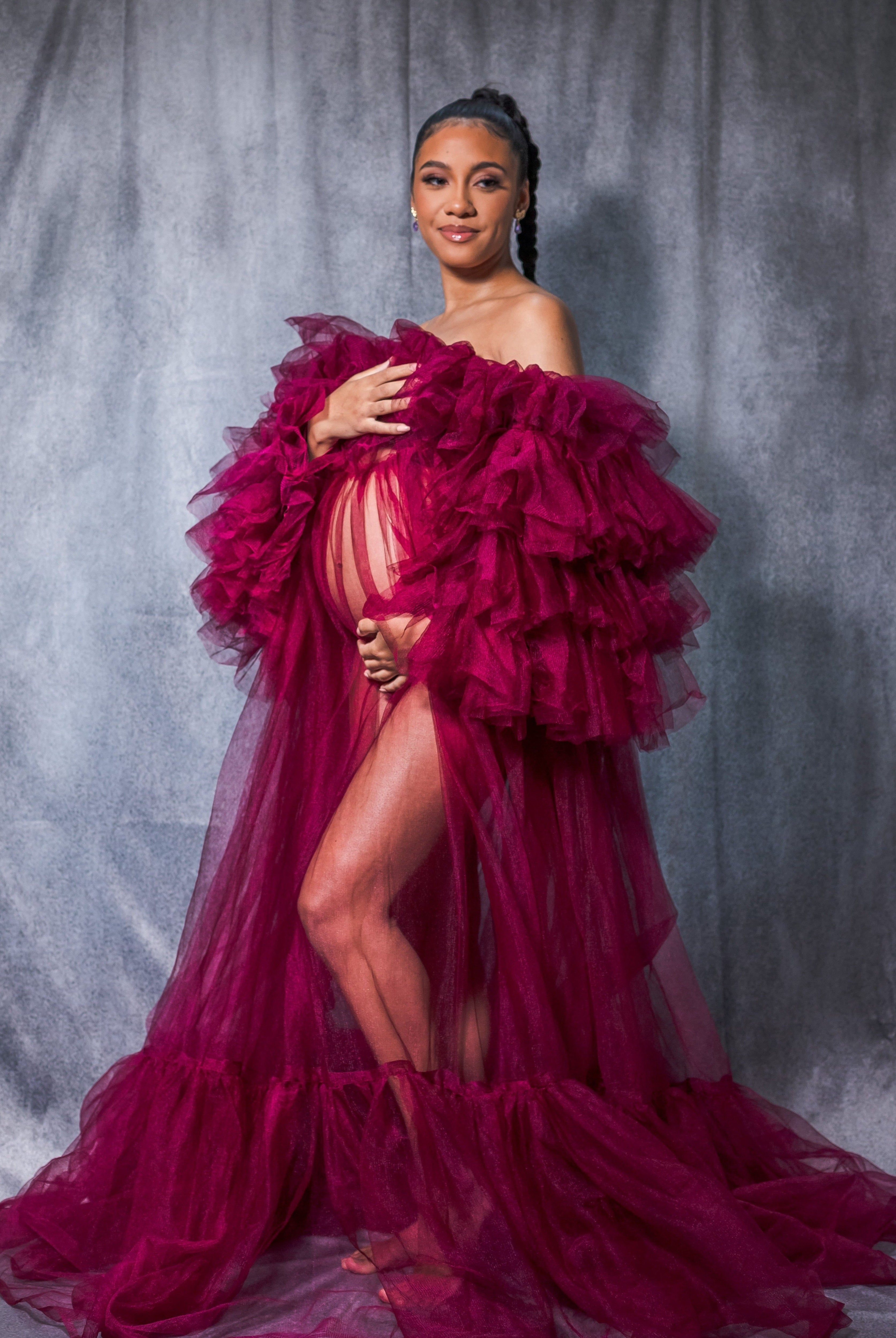 Dora Maternity Robe - Eptá Maternity Rentals